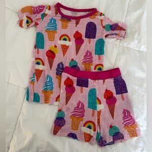 Little Sleepies Pink Ice Cream Pajama Set